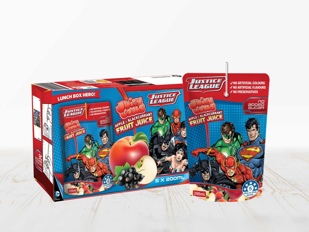 Apple Blackcurrant Juice 100%. Available in 5 pack