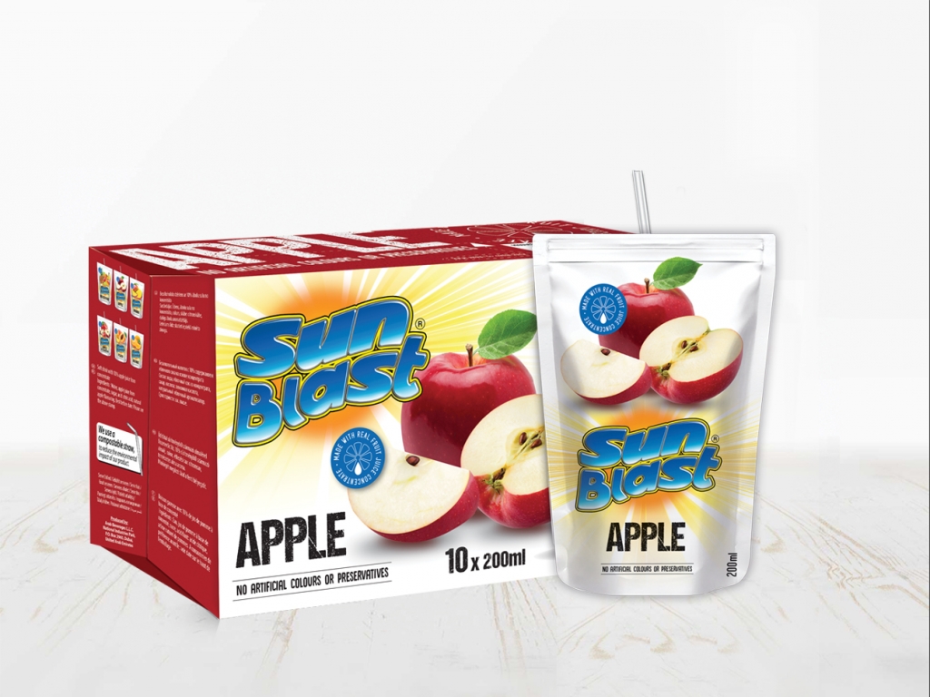 Apple Juice 10%. Available in 8 pack and 10 pack