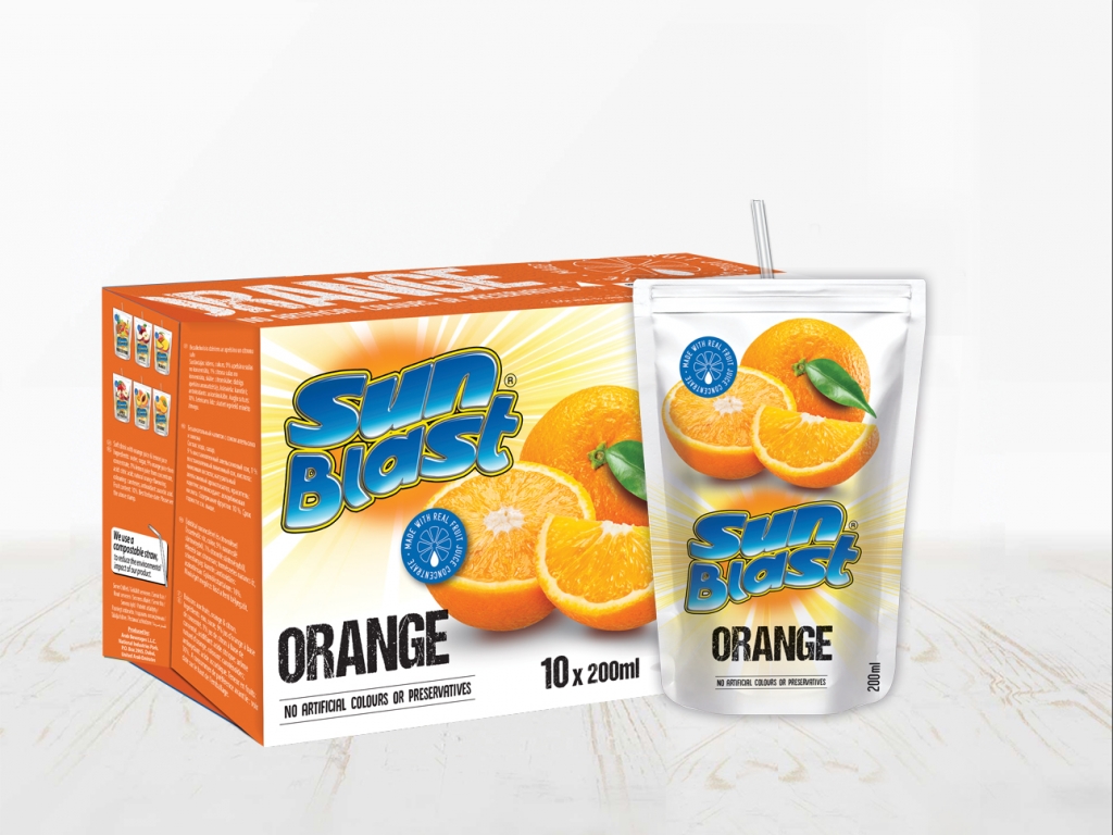 Orange Juice 10%. Available in 8 pack and 10 pack