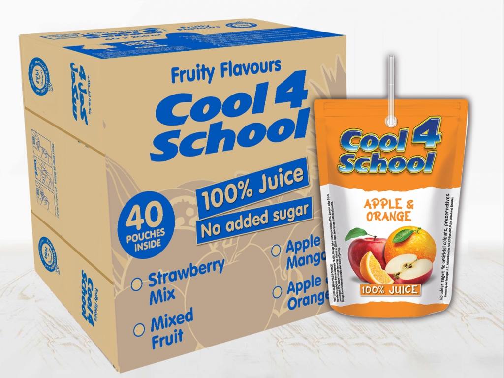Apple & Orange Juice 100%. Available in 40 pack